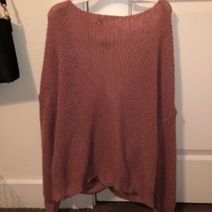 Blush oversized sweater